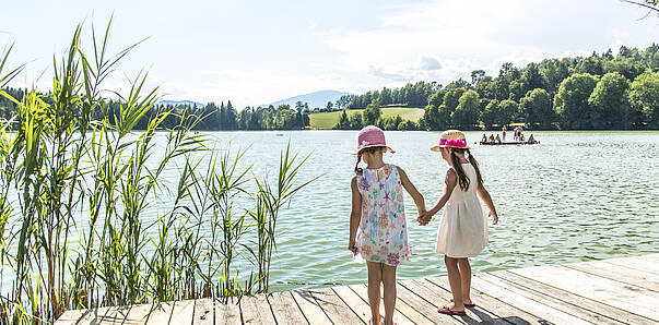 Maltschacher See mit Familie © Franz Gerdl_MBN Tourismus
